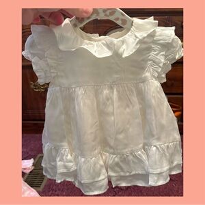 Adorable White Ruffled Baby Dress